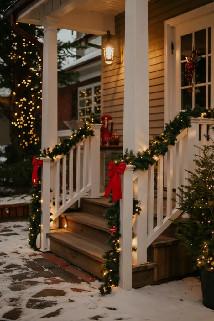 Twinkling Garland Railings