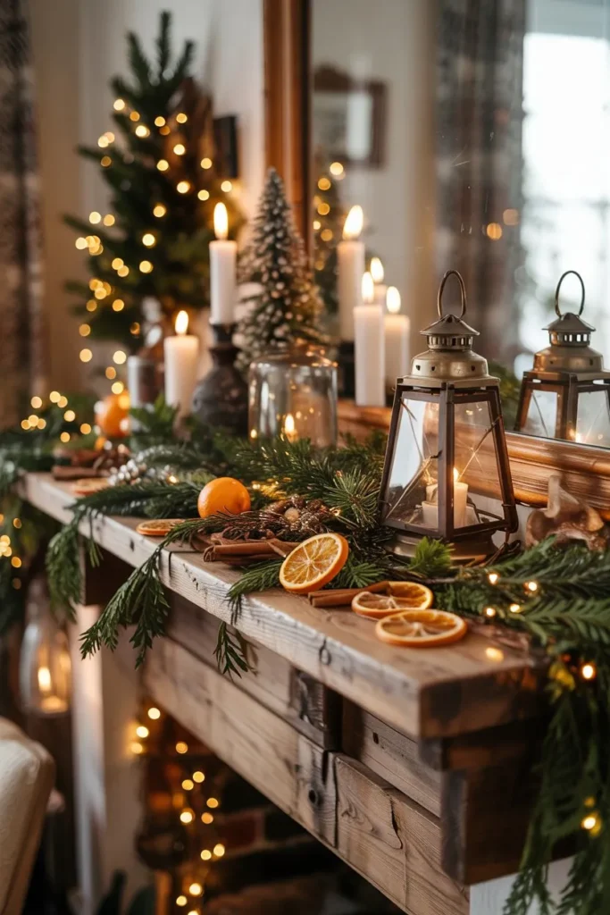 Vintage Charm with Candles and Lanterns
