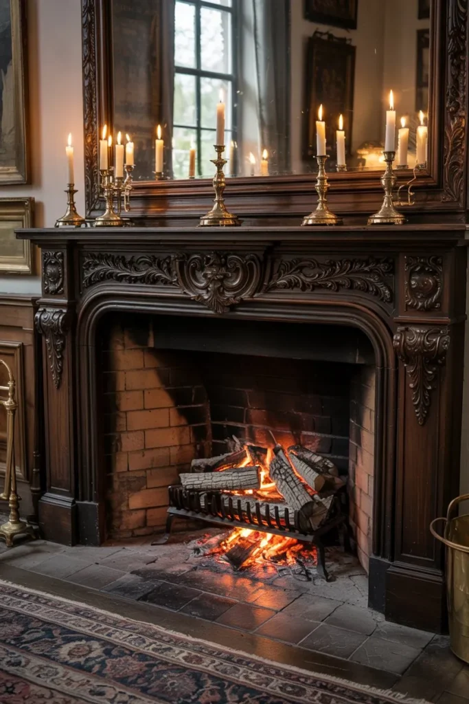  Vintage Christmas Mantel