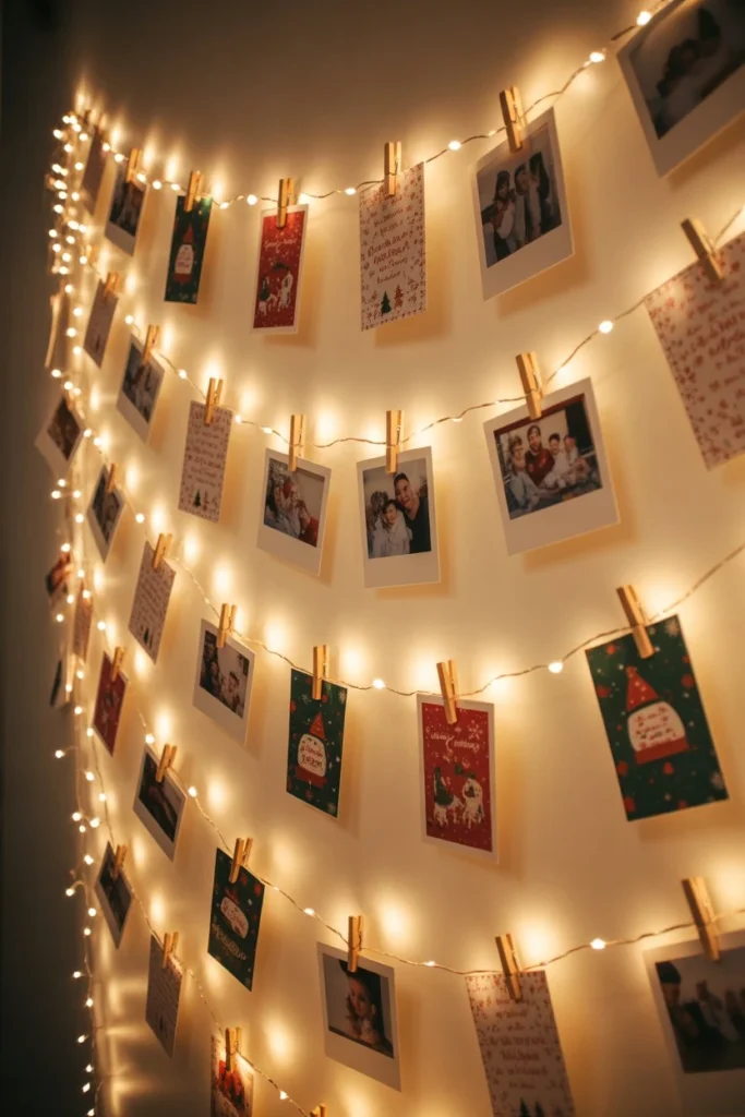 Wall String Light Photo Display