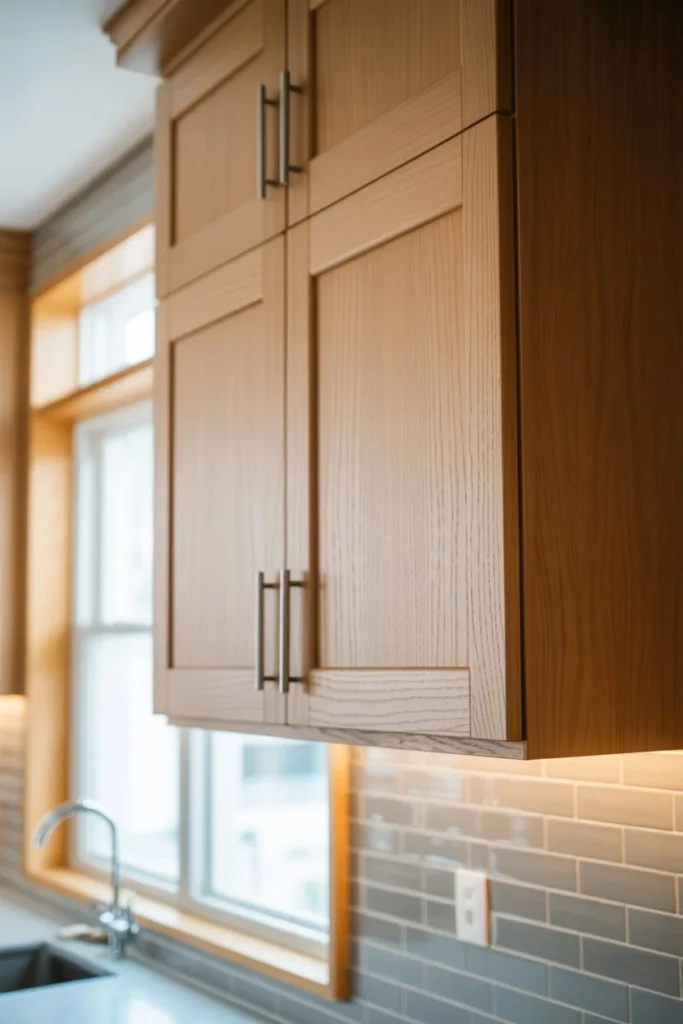 White Oak Cabinets for a Soft Contemporary Look