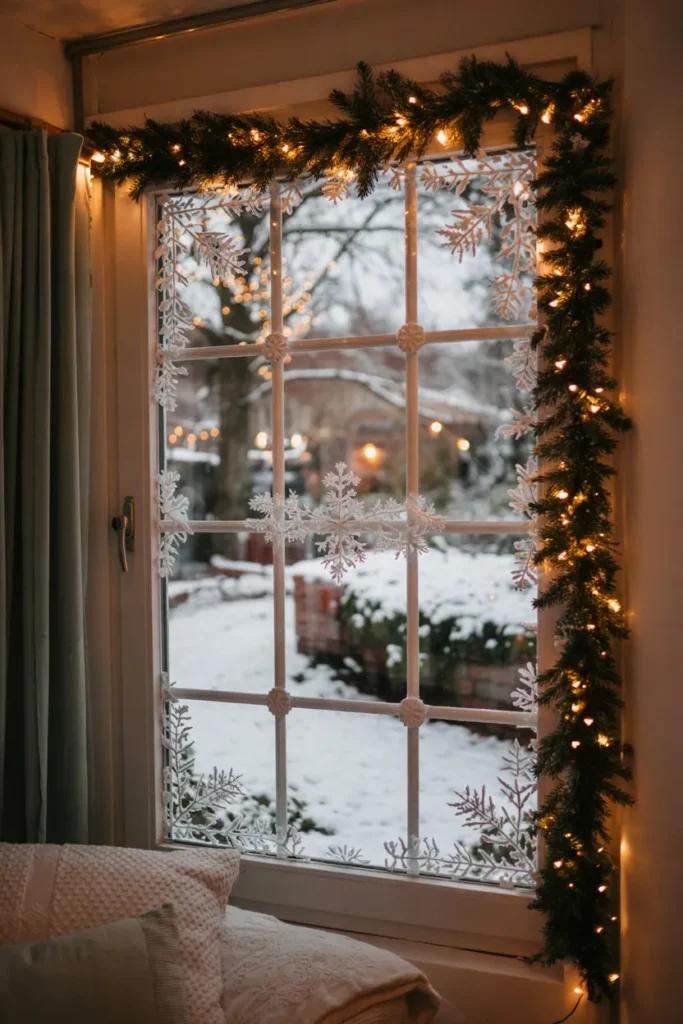 Window Garland with Lights