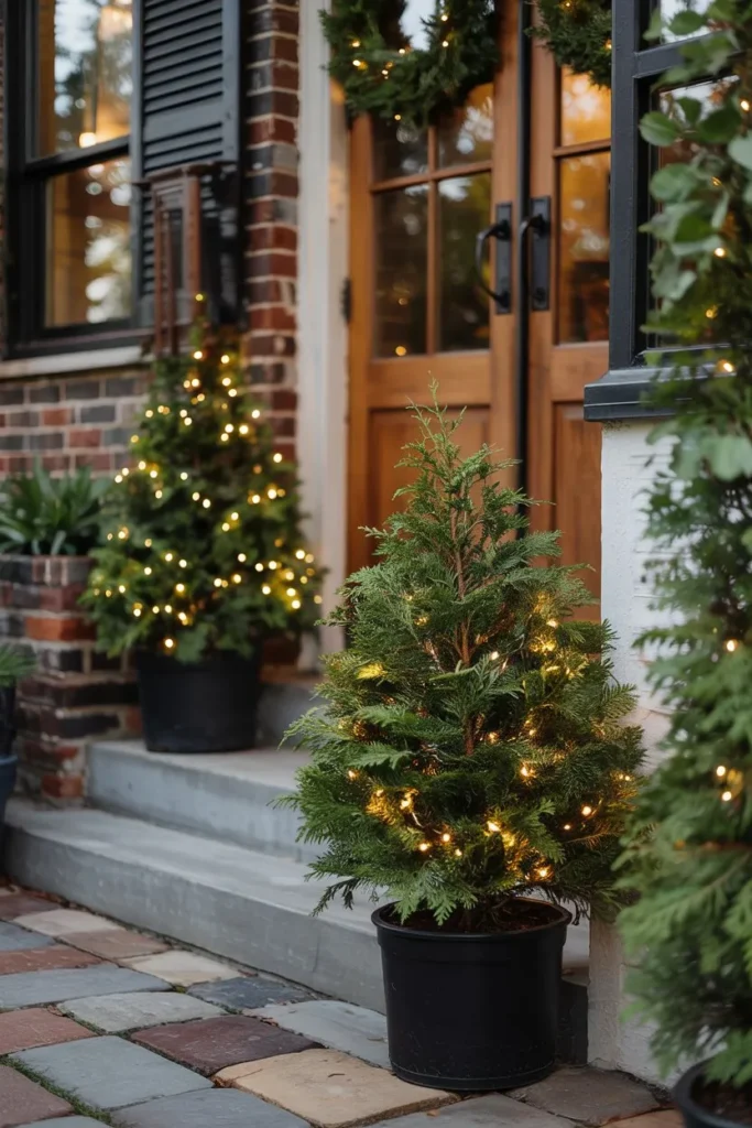 Wrapped Potted Trees