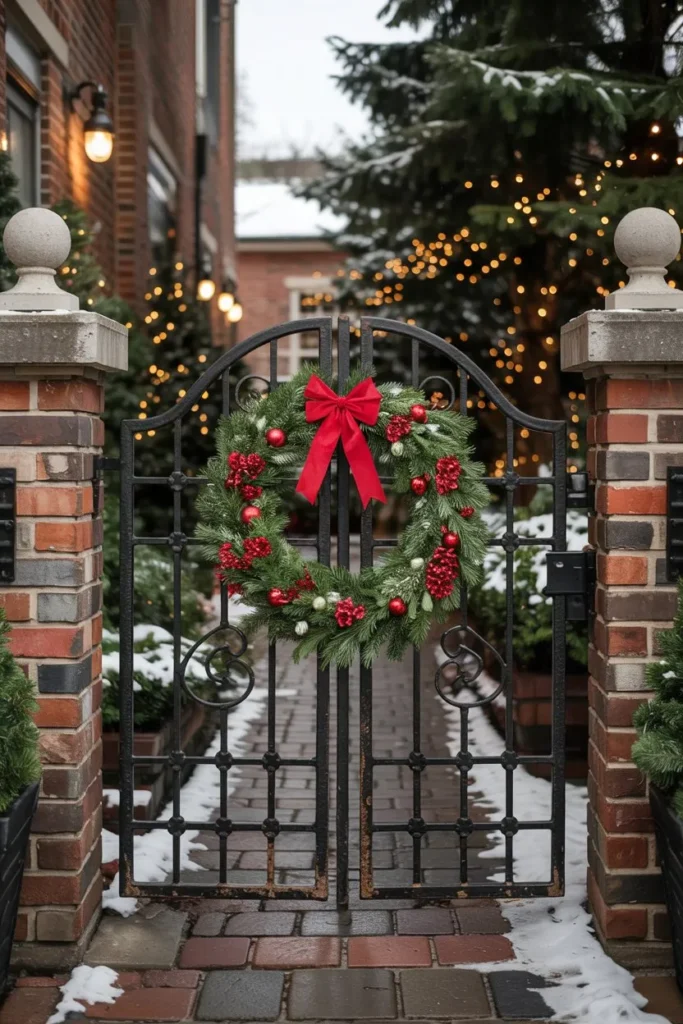 Wreath-Adorned Gate