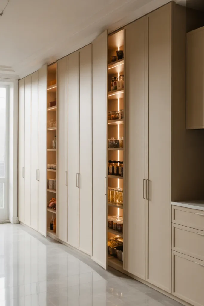 Floor-to-Ceiling Pantry Cabinets