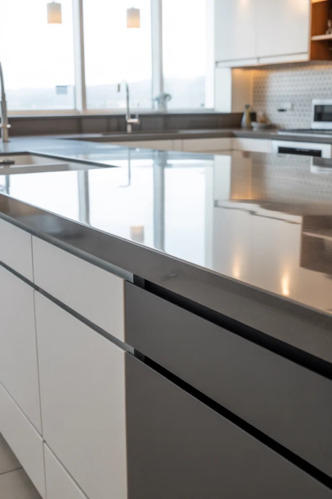 High-Gloss Laminate Countertops