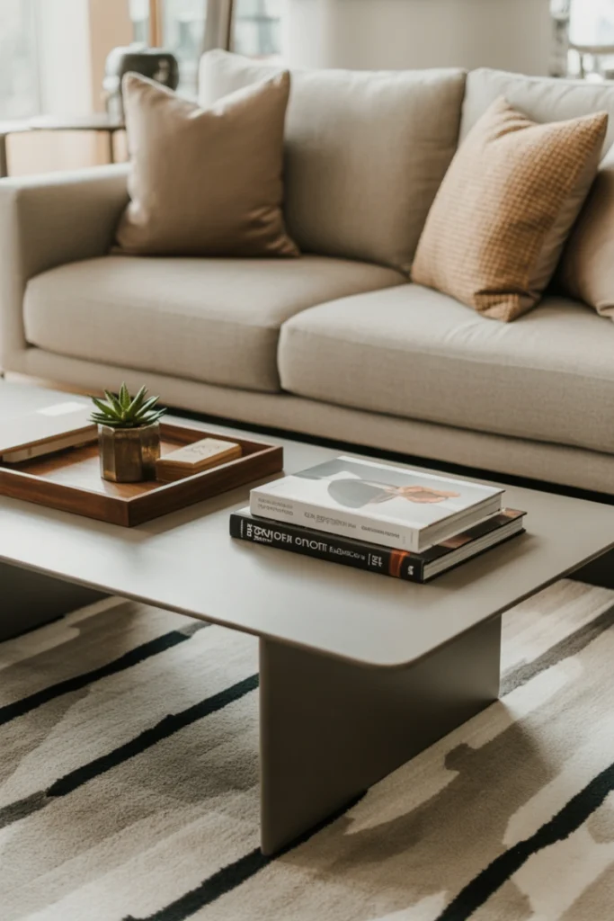 Stylish Coffee Table Setup