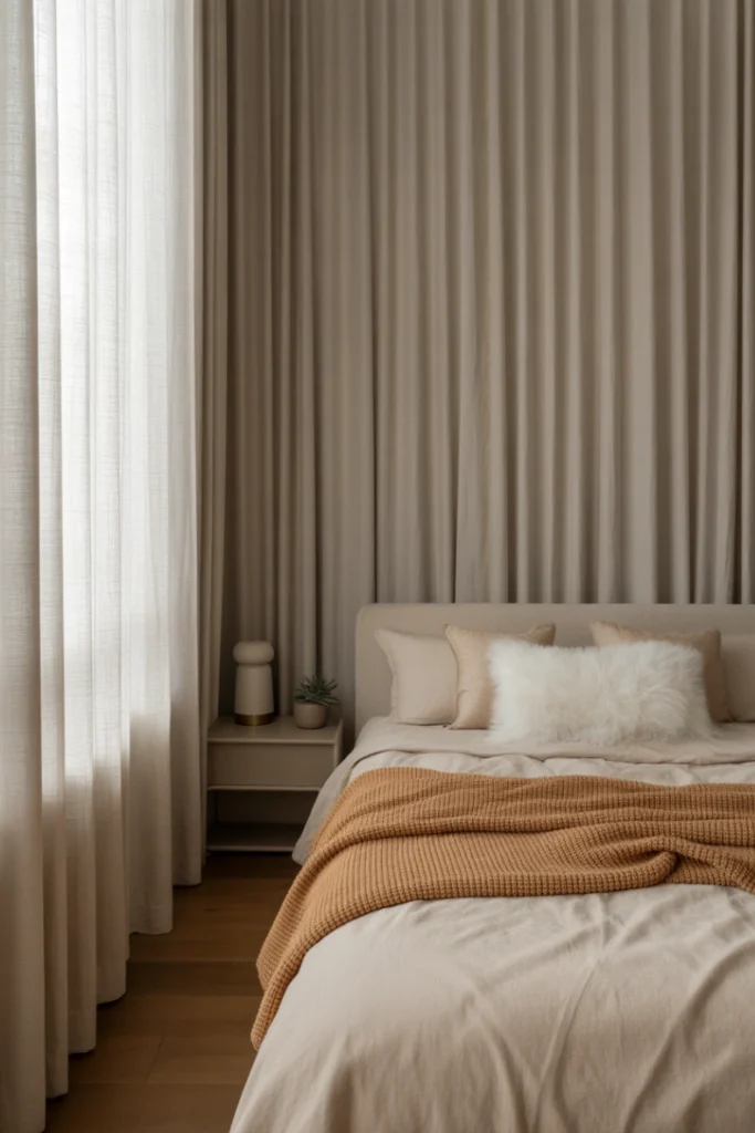 Hang Curtains High to Create Height