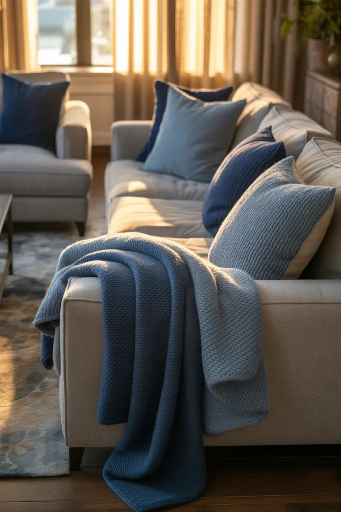  Blue Throw Blankets for a Subtle Pop
