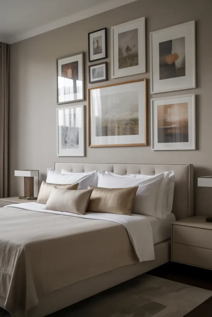 Gallery Wall Above the Bed