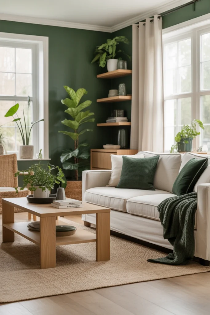  Crisp Green and White Contrast