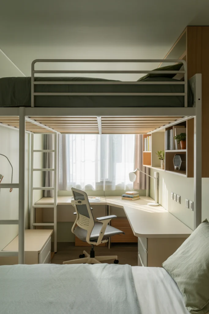 Add a Loft Bed for Extra Floor Space