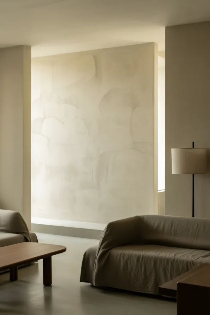 Textured Plaster Accent Wall