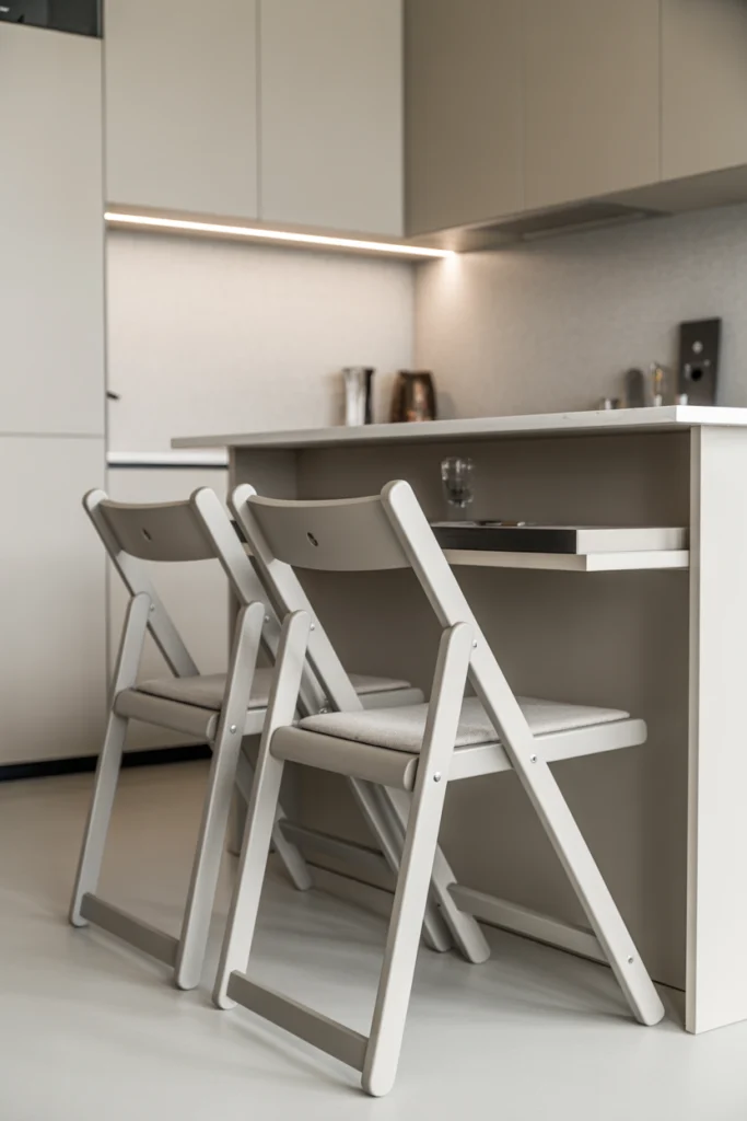 Foldable Chairs and Stools for Space Saving