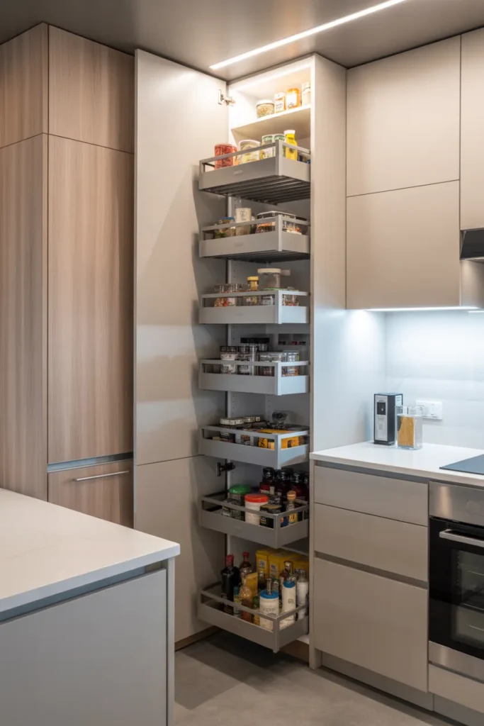 Pull-Down Pantry Shelves