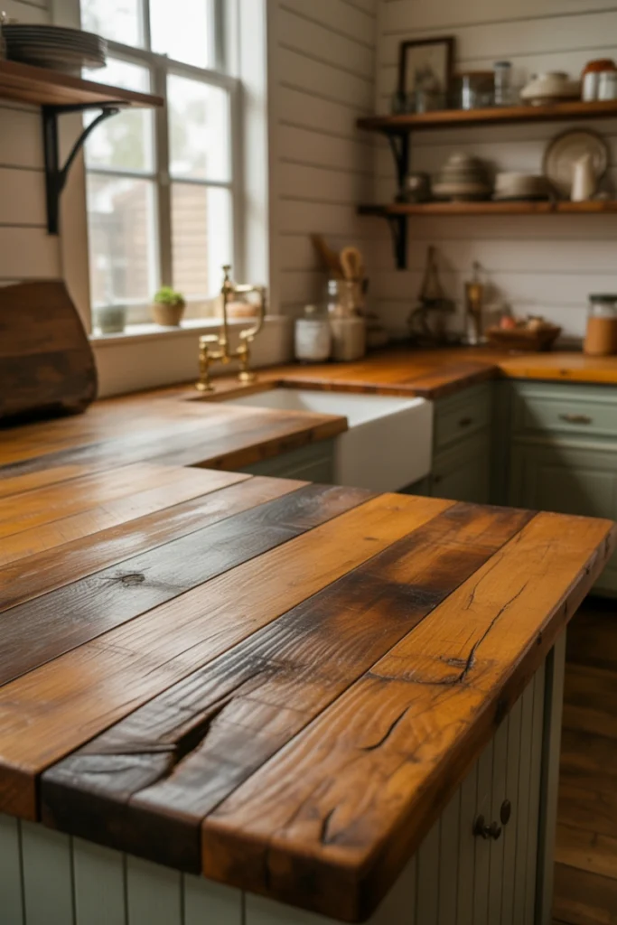Reclaimed Wood Countertops