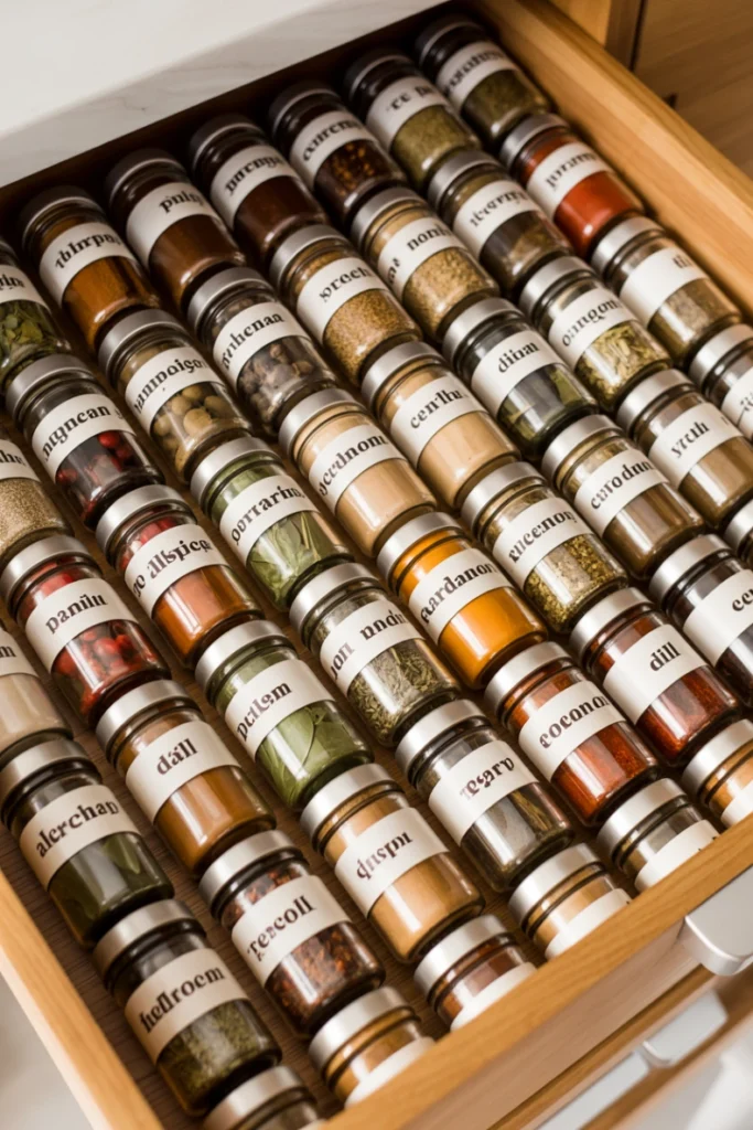 Include a Spice Organizer