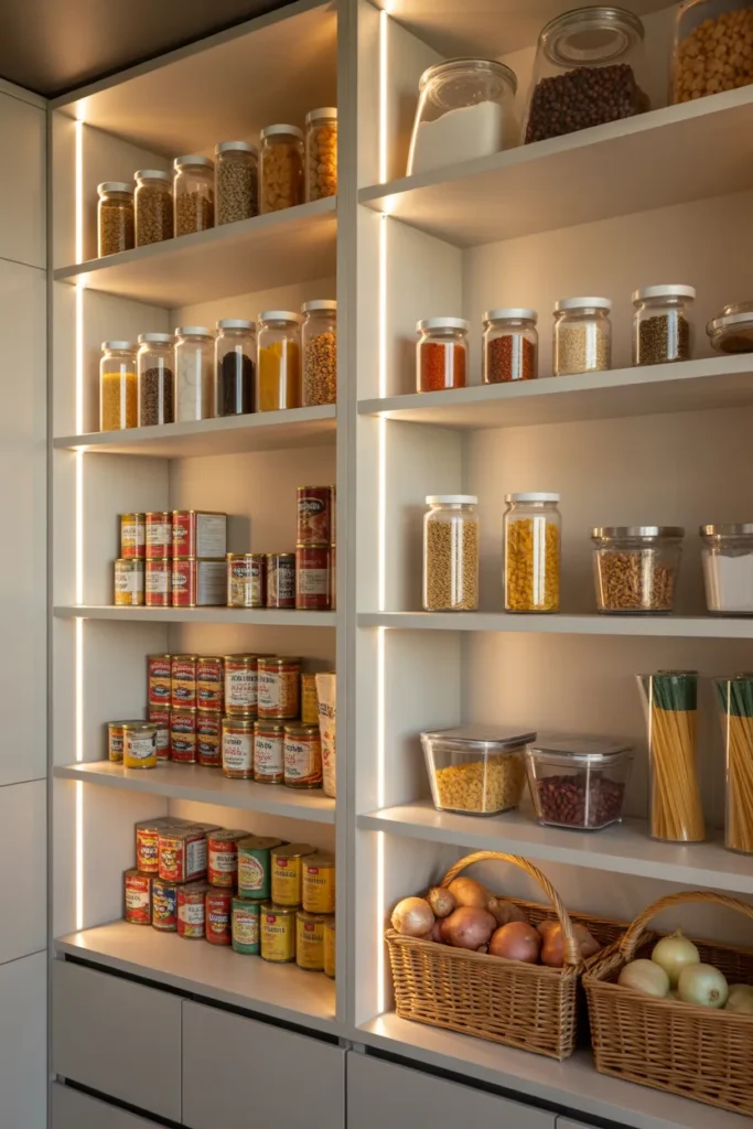 Pantry Cabinets with Integrated Lighting