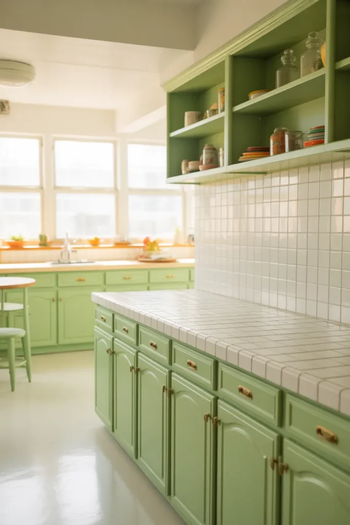 Pastel Mint and White