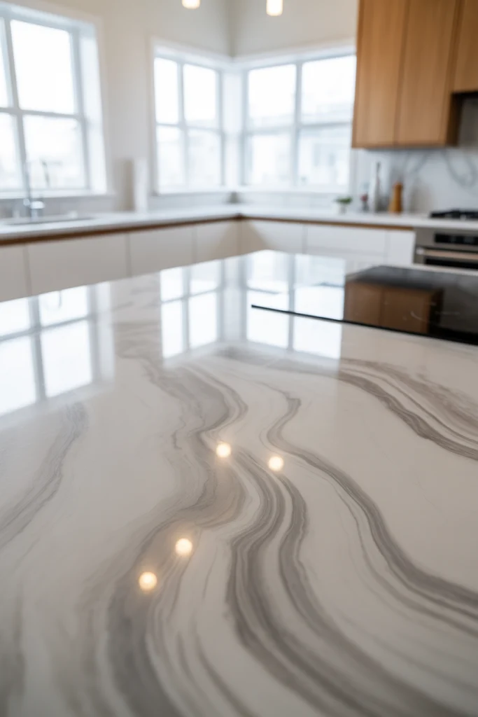 Patterned Quartz Countertops