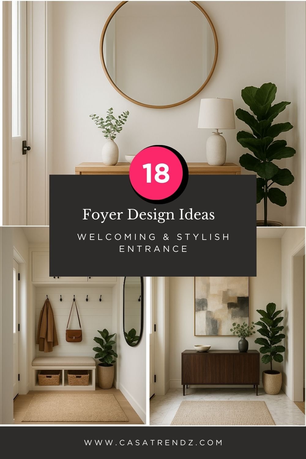 18 Foyer Design Ideas for a Welcoming & Stylish Entrance