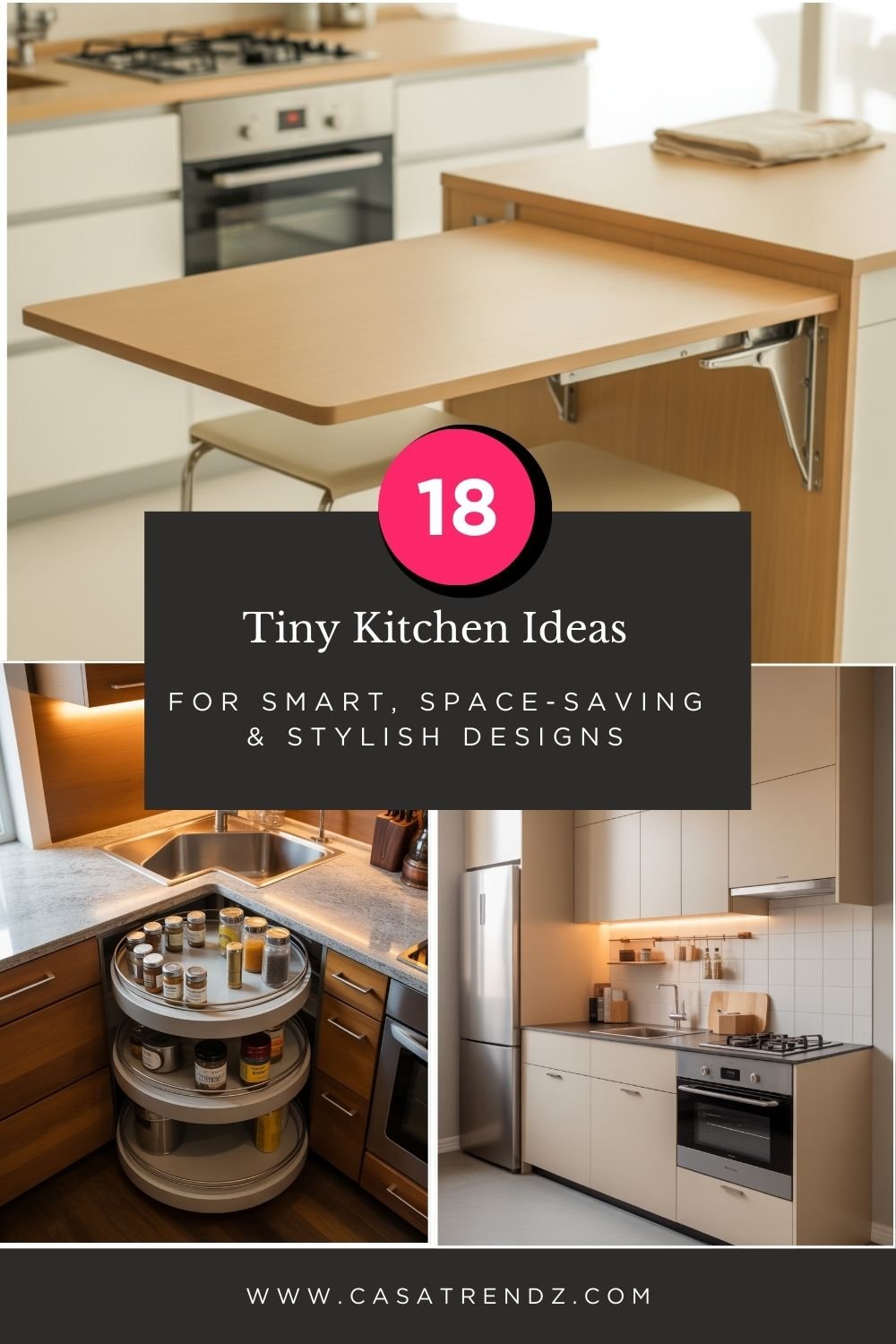 18 Tiny Kitchen Ideas for Smart, Space-Saving & Stylish Designs