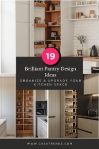 19 Brilliant Pantry Design Ideas to Organize & Upgrade Your Kitchen Space