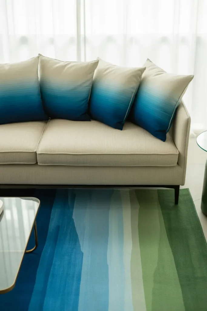 Ombre Cushions and Rugs