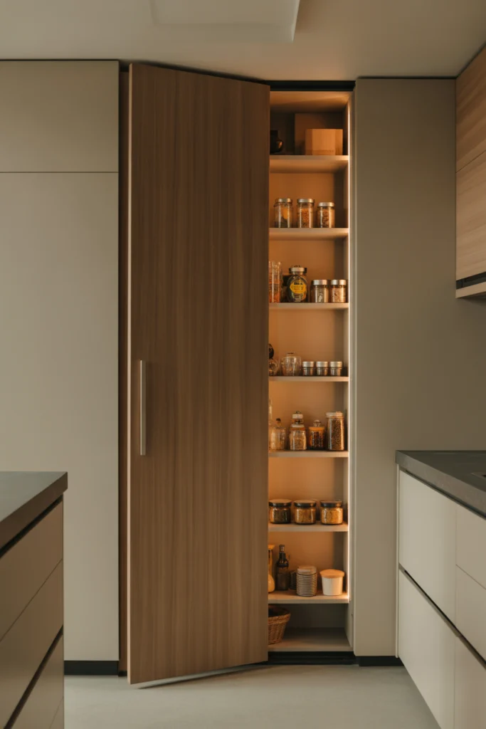 Sliding Door Hidden Pantry