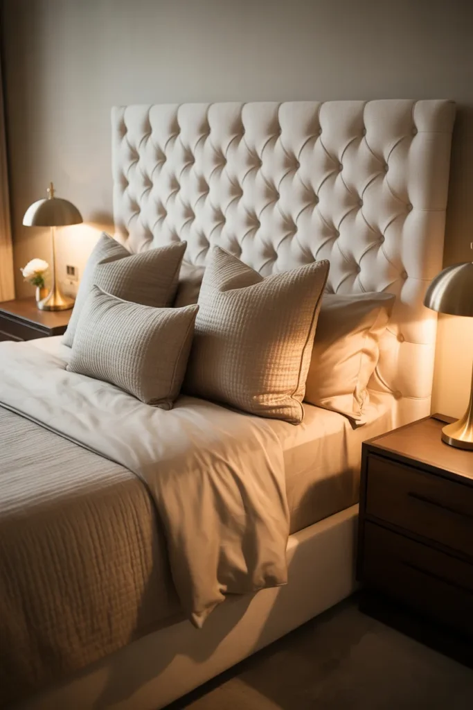 Statement Headboard for a Luxurious Touch
