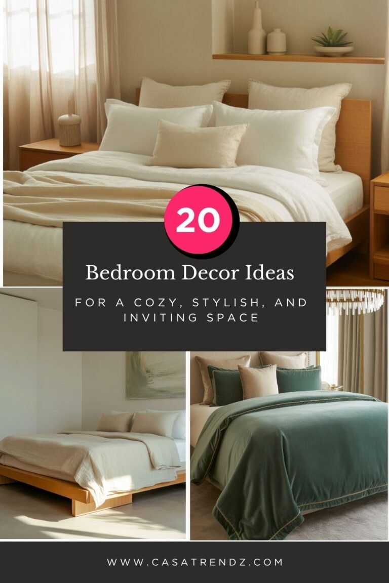 20 Bedroom Decor Ideas for a Cozy, Stylish, and Inviting Space