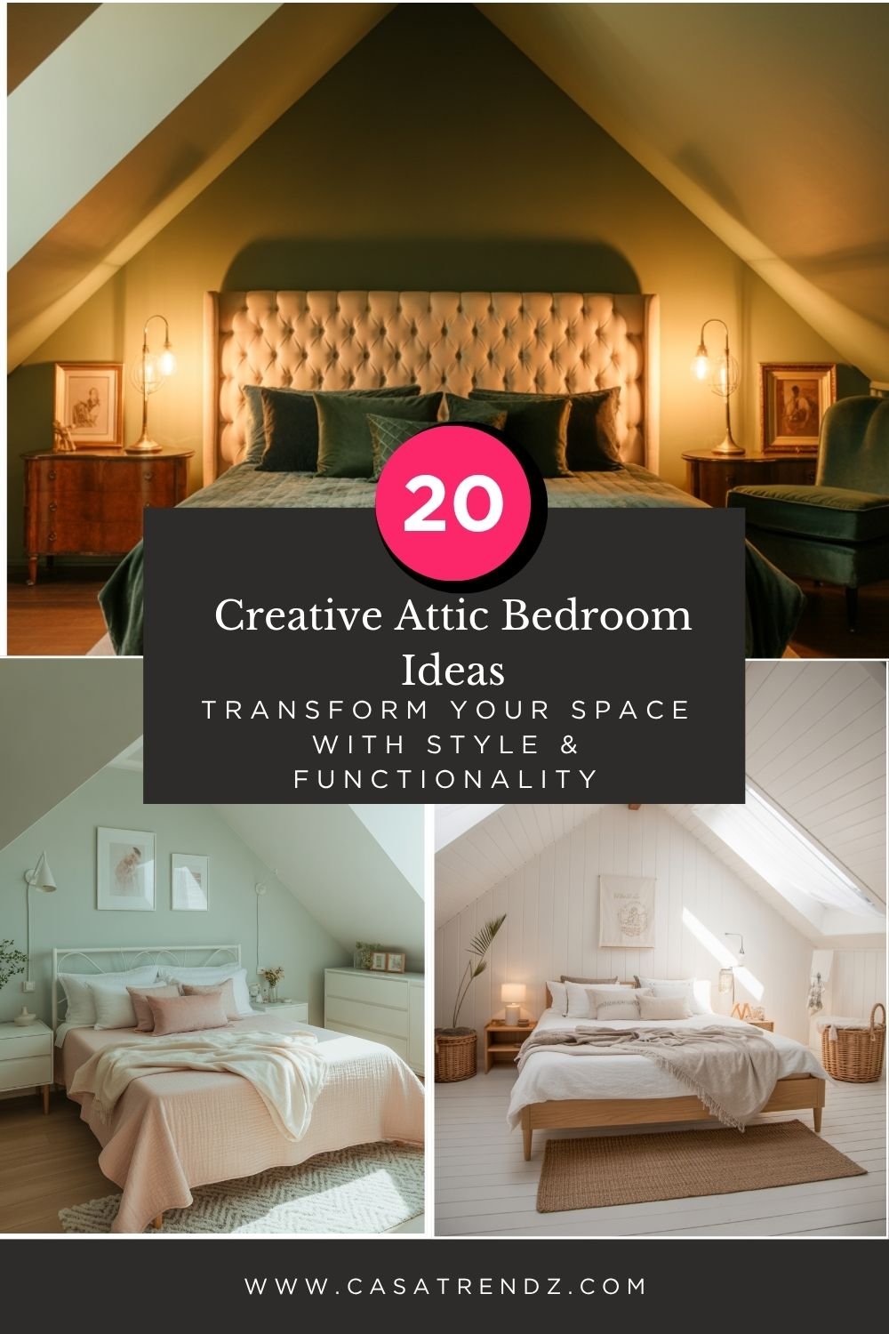 20 Creative Attic Bedroom Ideas to Transform Your Space with Style & Functionality