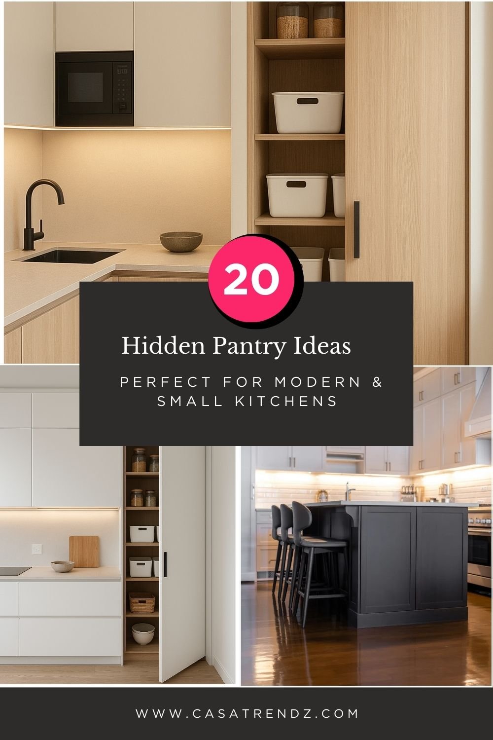 20 Hidden Pantry Ideas That Are Perfect for Modern & Small Kitchens