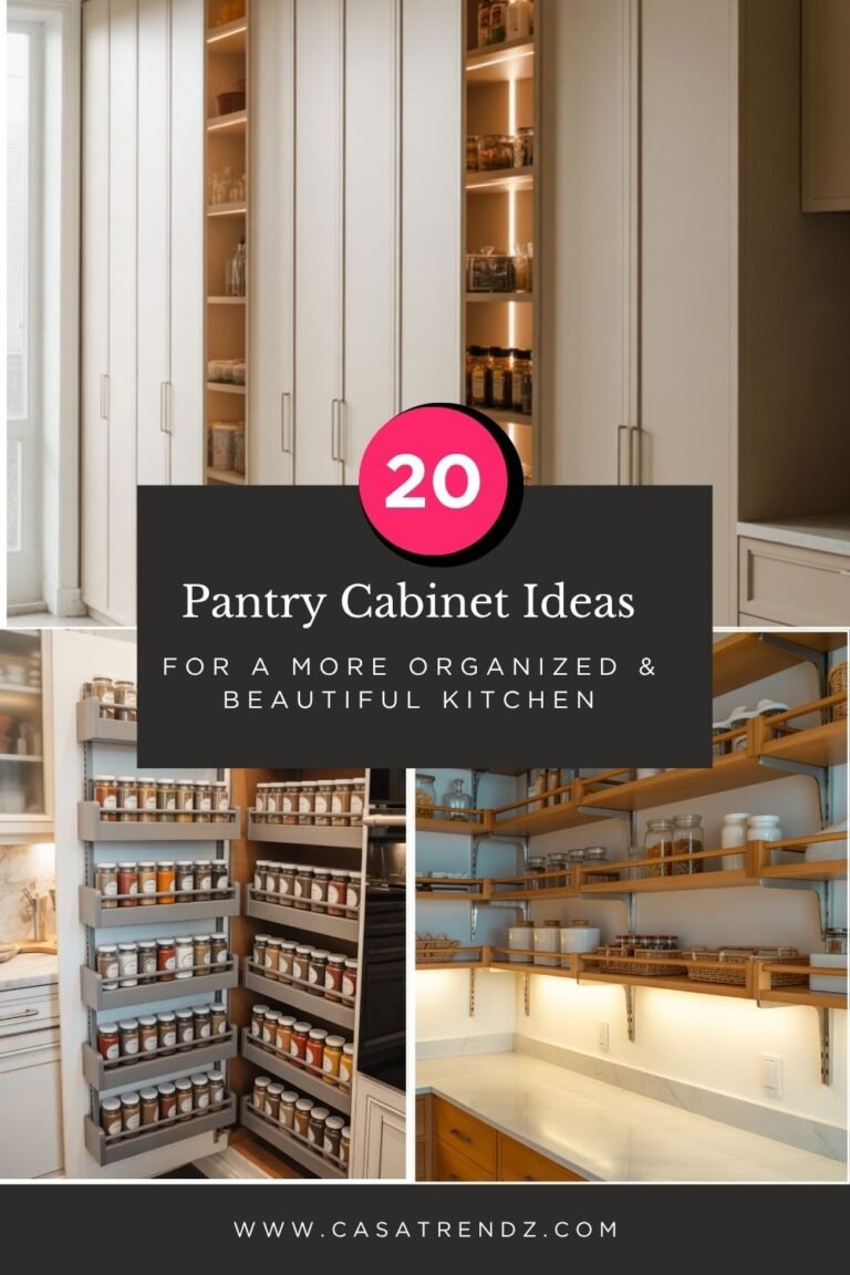 20 Pantry Cabinet Ideas for a More Organized & Beautiful Kitchen