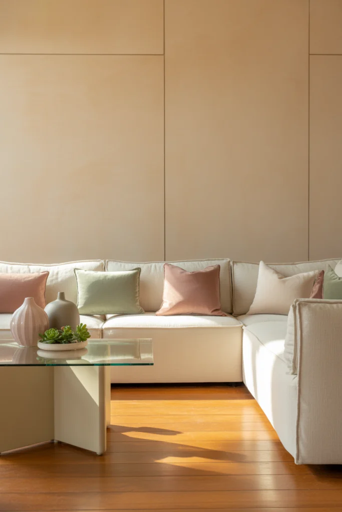 Neutral Palette with Soft Pastels