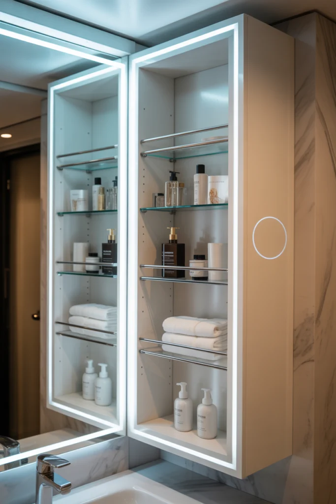 Smart Storage Cabinets with Tech Features