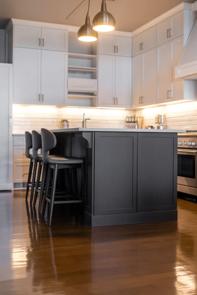 White, Gray, and Black Tri-Tone