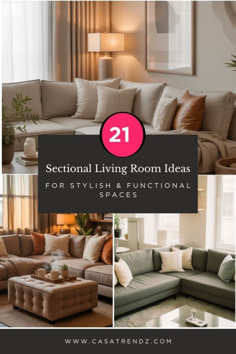 21 Sectional Living Room Ideas for Stylish & Functional Spaces