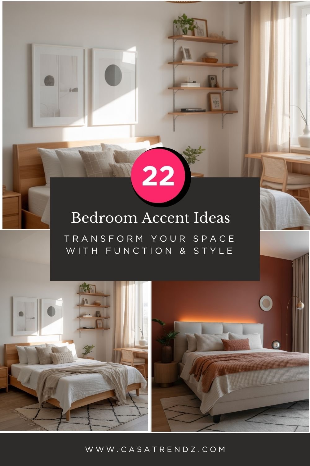 22 Bedroom Accent Ideas to Transform Your Space with Function & Style
