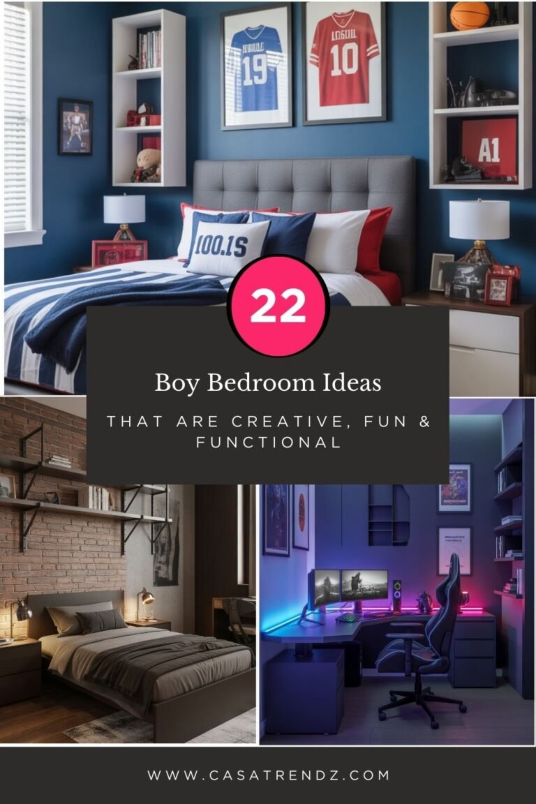 22 Boy Bedroom Ideas That Are Creative, Fun & Functional