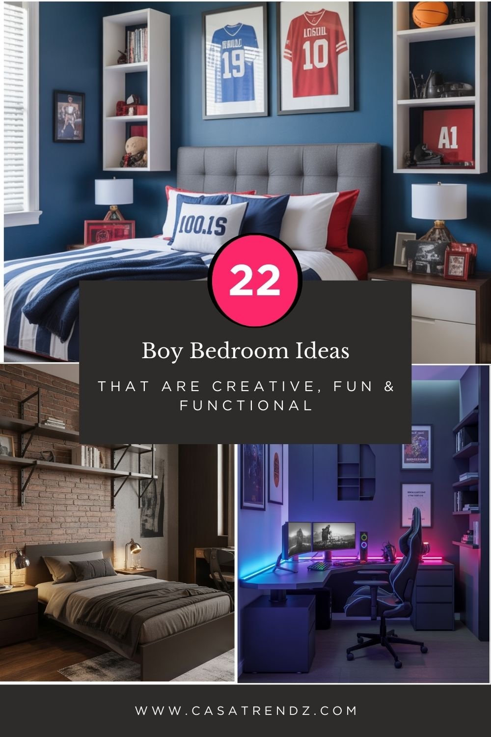 22 Boy Bedroom Ideas That Are Creative, Fun & Functional