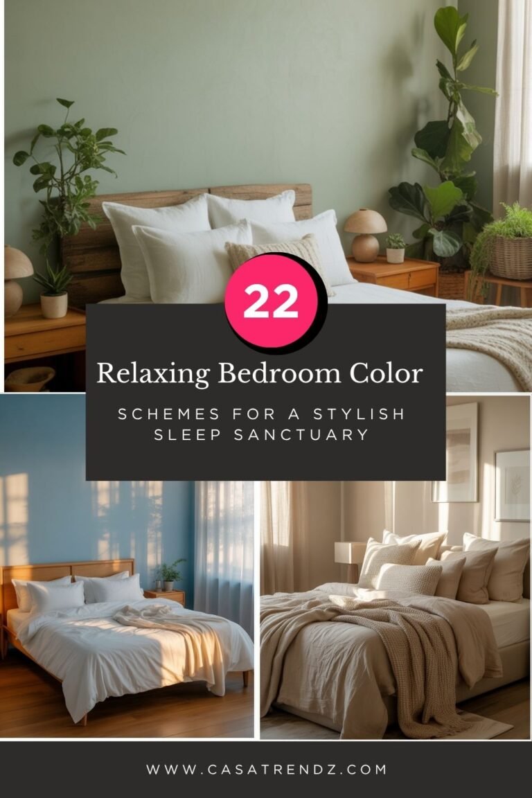 22 Relaxing Bedroom Color Schemes for a Stylish Sleep Sanctuary