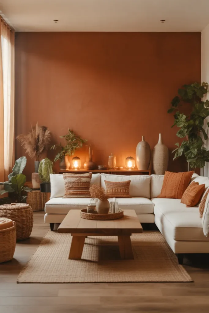 Terracotta Accent Wall