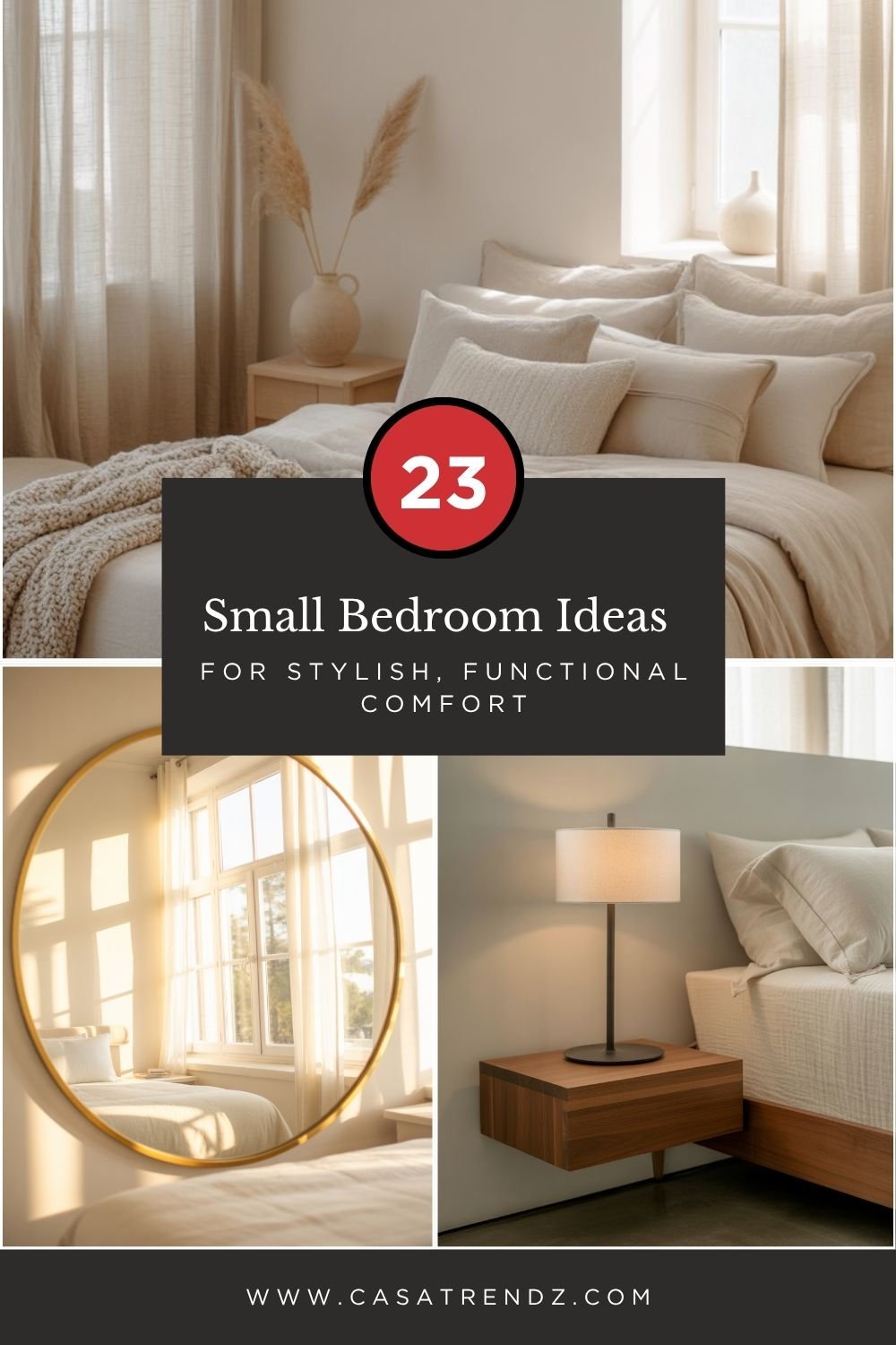 23 Small Bedroom Ideas for Stylish, Functional Comfort
