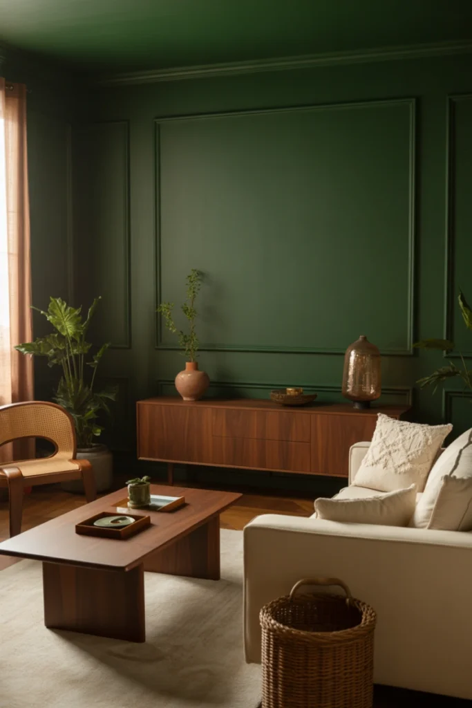  Forest Green and Natural Wood Harmony