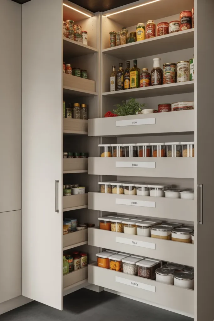 Pull-Out Pantry Drawers