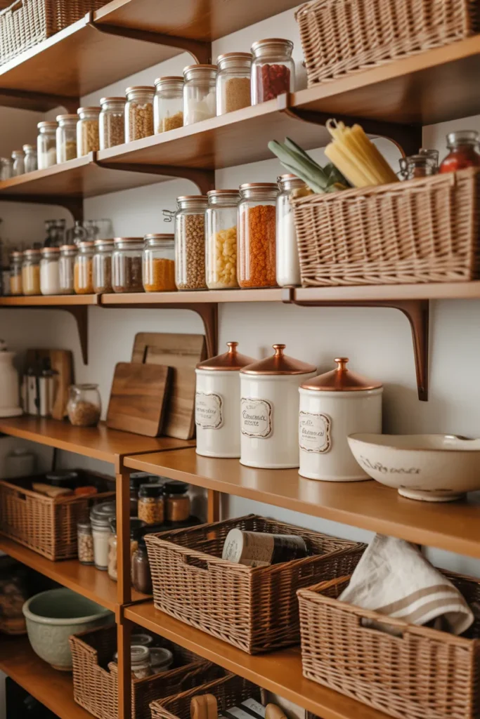 Open Shelving Pantry