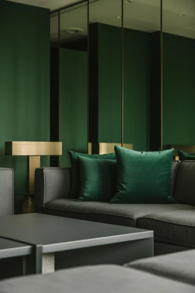 Forest Green and Gray Elegance