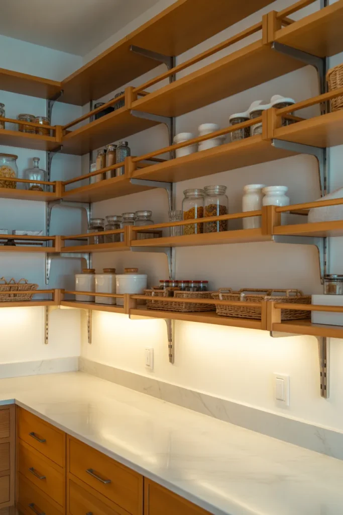 Adjustable Shelving Pantry