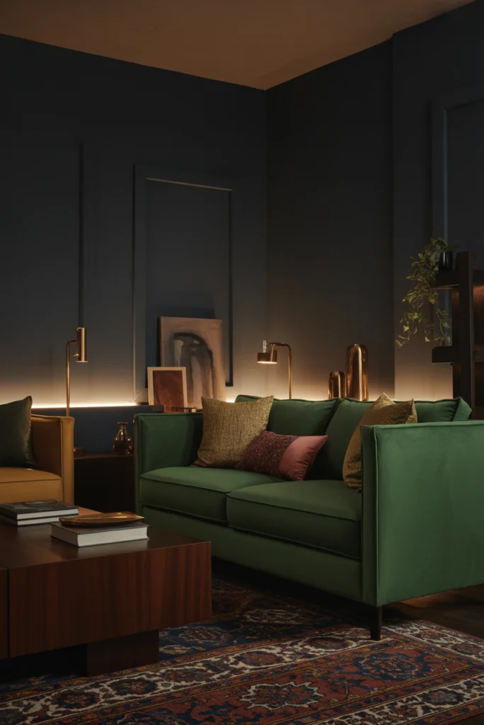 Dark & Moody Living Room